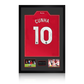 Matheus Cunha Signed Manchester United Shirt Premium Frame (ACG Cert)