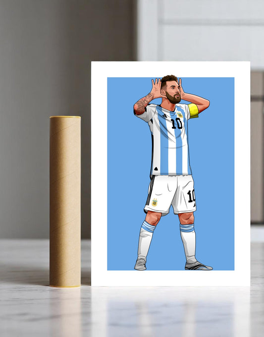 Lionel Messi Argentina A3 Print