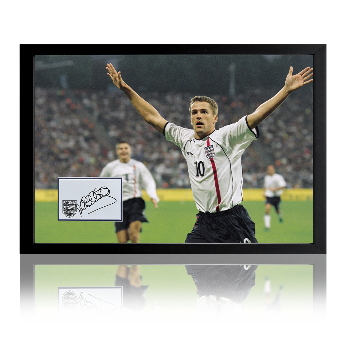 Michael Owen Signed England Iconic Frame