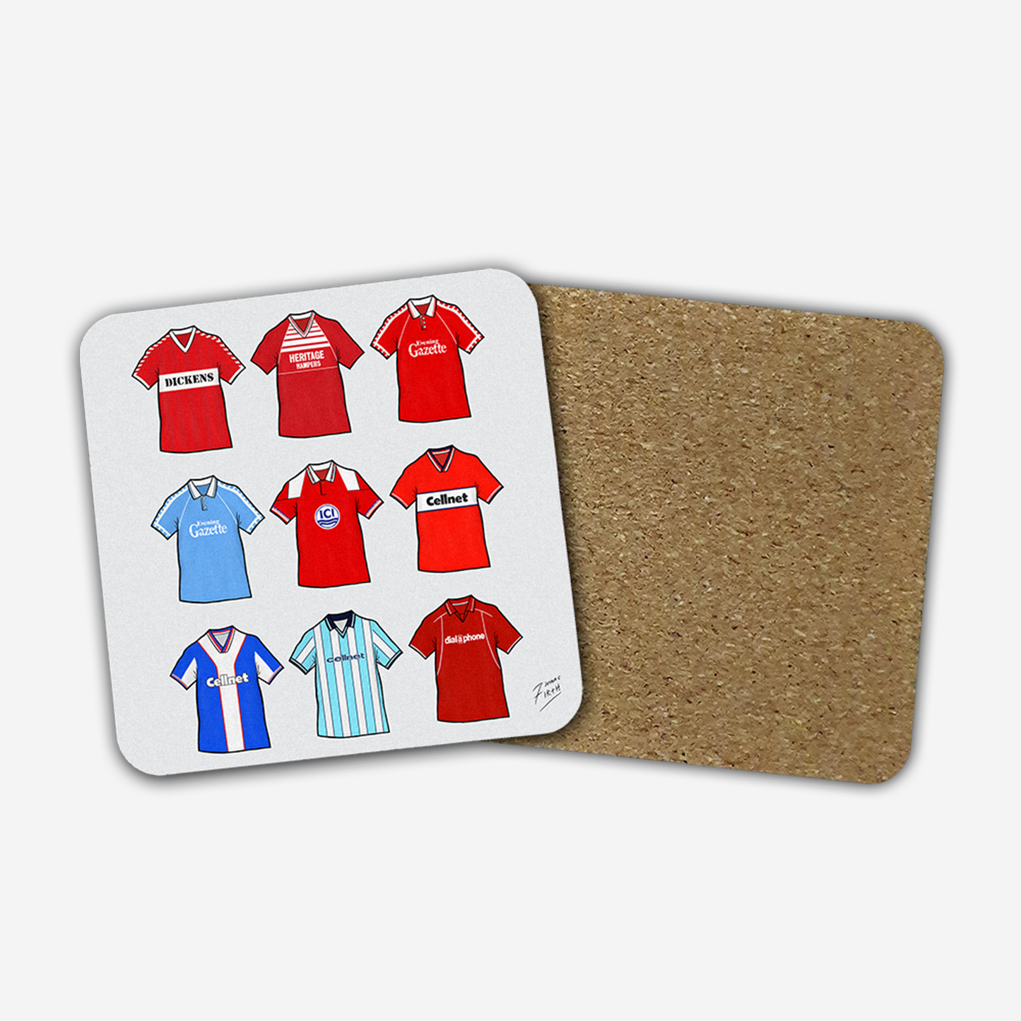 Middlesbrough Retro Shirts Football Coaster