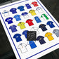 Millwall Retro Shirts Football Print