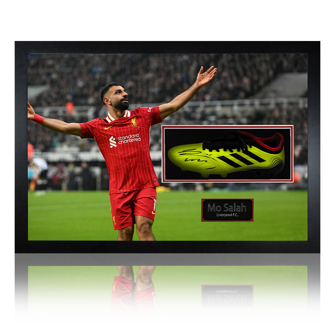 Mo Salah Signed Liverpool Boot Iconic Frame
