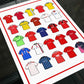 Nottingham Retro Shirts Football Print