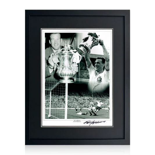 Nat Lofthouse Signed Bolton Wanderers Image 5 Deluxe Mount Frame