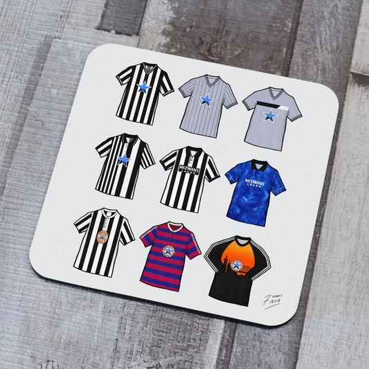 Newcastle Retro Shirts Memorabilia Football Coaster