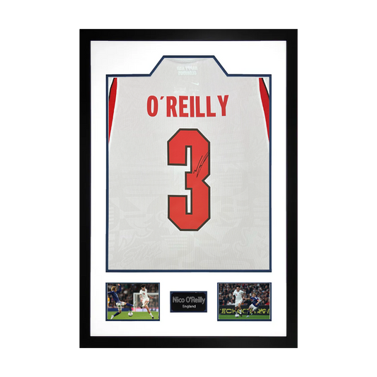 Nico O'Reilly Signed England Premium Frame