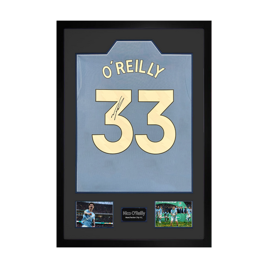 Nico O'Reilly Signed Manchester City Premium Frame