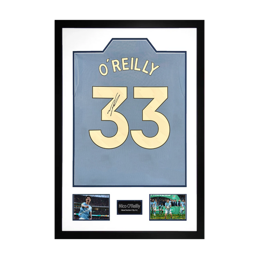 Nico O'Reilly Signed Manchester City Premium Frame