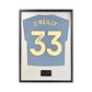Nico O'Reilly Signed Manchester City Standard Frame