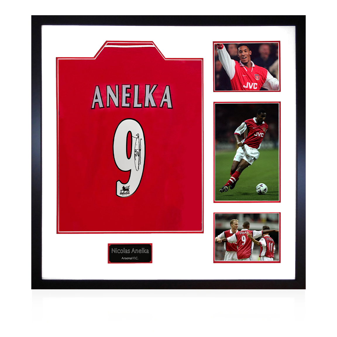 Nicolas Anelka Signed Arsenal Elite Frame