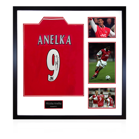 Nicolas Anelka Signed Arsenal Elite Frame