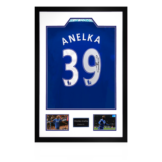 Nicolas Anelka Signed Chelsea Premium Frame