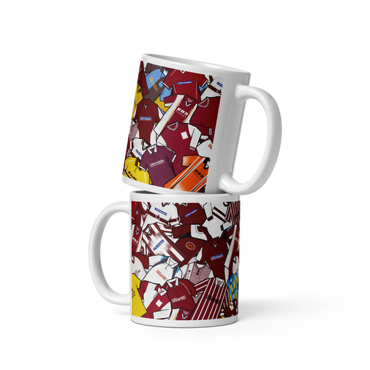 Northampton Retro Shirts Collage Ceramic Football Mug