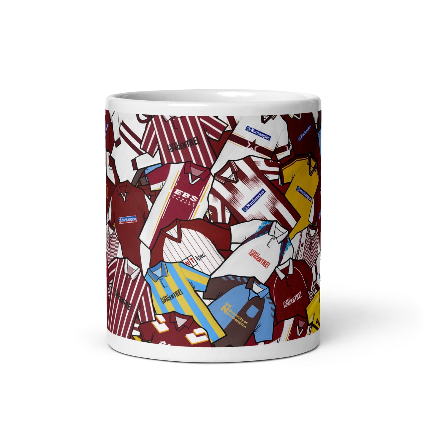 Northampton Retro Shirts Collage Ceramic Football Mug