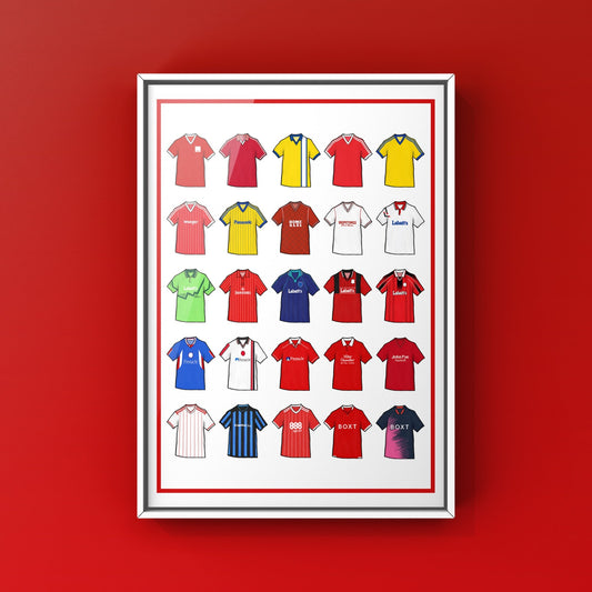 Nottingham Retro Shirts Football Print