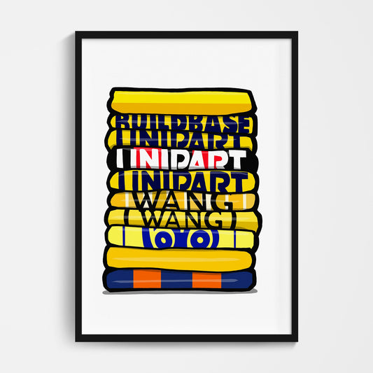 Oxford Shirt Stack Print