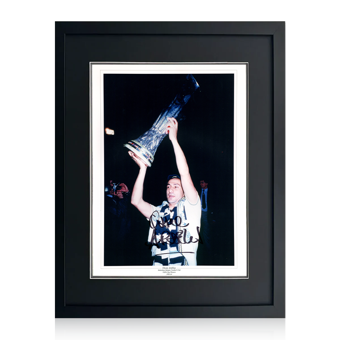 Ossie Ardiles Signed Tottenham Hotspur Image Deluxe Mount Frame