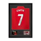 Michael Owen Signed Manchester United Shirt Premium Frame