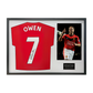Michael Owen Signed Manchester United Shirt Classic Frame