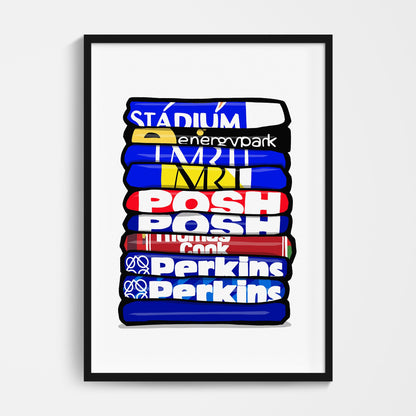 Peterborough Shirt Stack Print