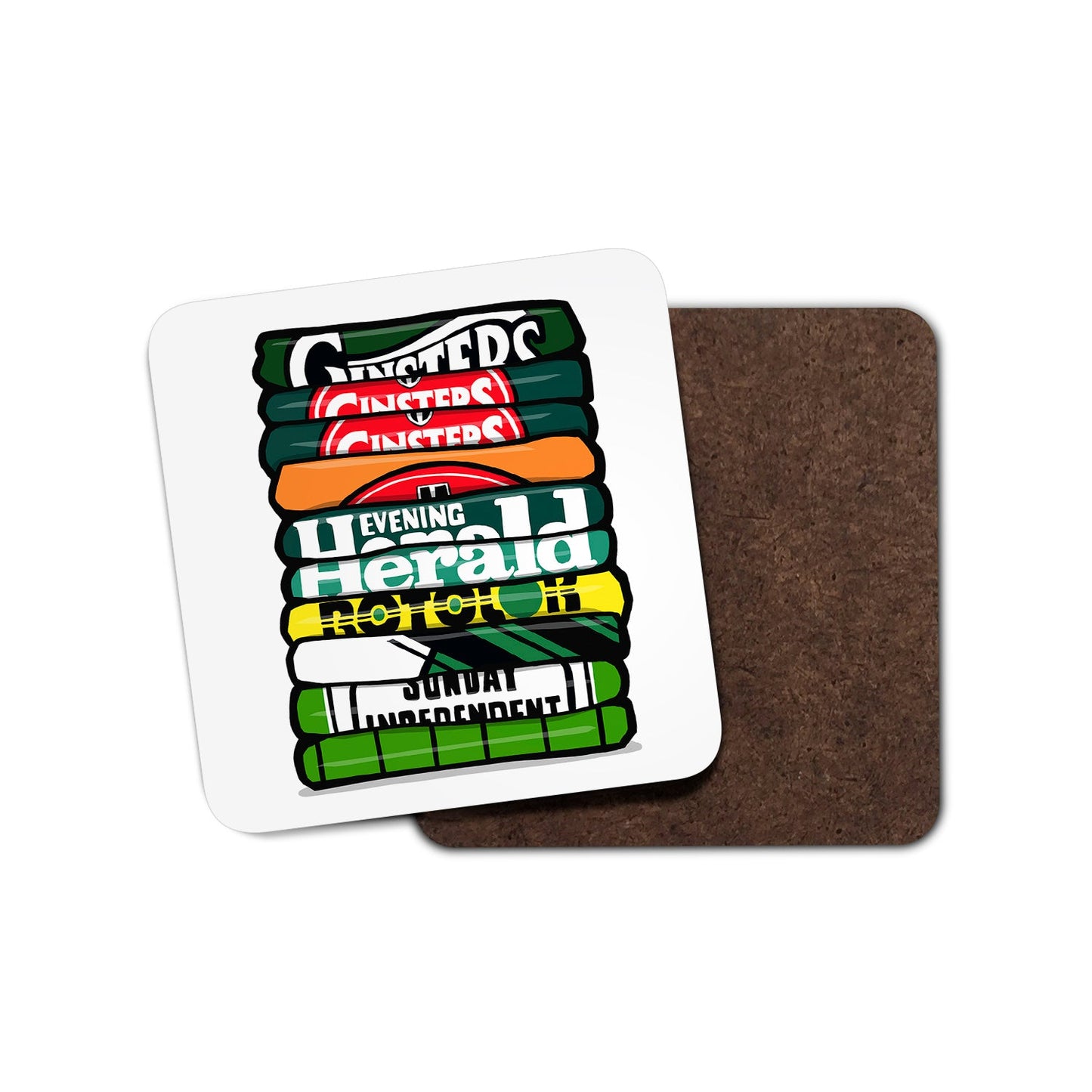 Plymouth Shirt Stack Coaster