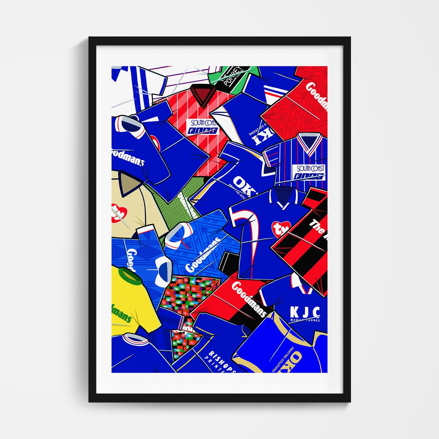 Portsmouth Shirts Mash Up Print