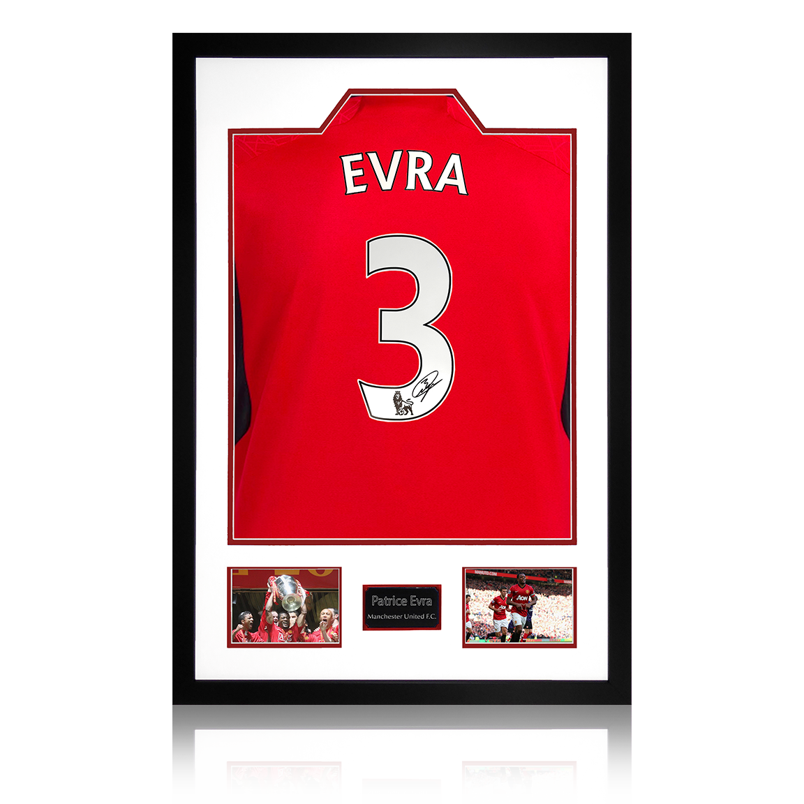 Patrice Evra Signed Manchester United Premium Frame