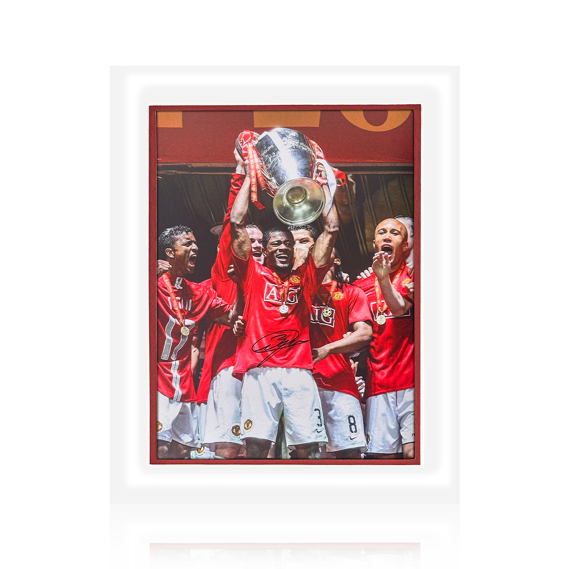 Patrice Evra Signed Manchester United Deluxe Mount