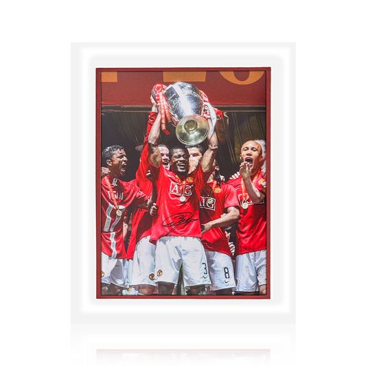 Patrice Evra Signed Manchester United Deluxe Mount