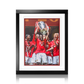 Patrice Evra Signed Manchester United Deluxe Mount Frame