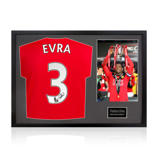 Patrice Evra Signed Manchester United Classic Frame