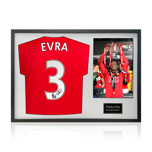 Patrice Evra Signed Manchester United Classic Frame