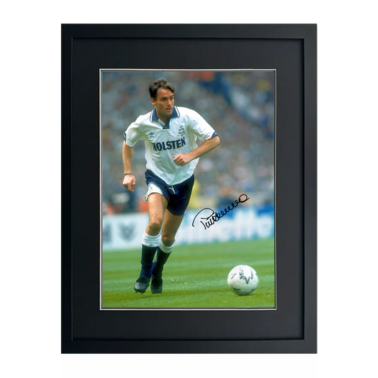 Pat Van Den Hauwe Signed Tottenham Hotspur 16x12 Photo Deluxe Mount Frame