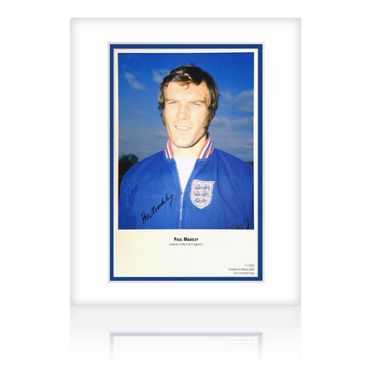 Paul Madeley Signed England Mount