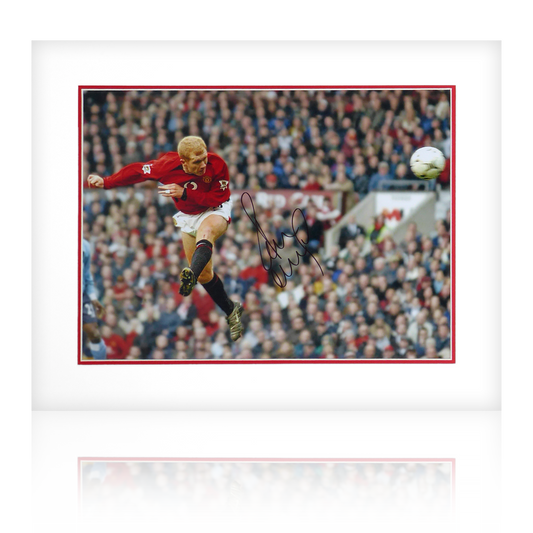 Paul Scholes Signed Manchester United Image Deluxe Mount #2