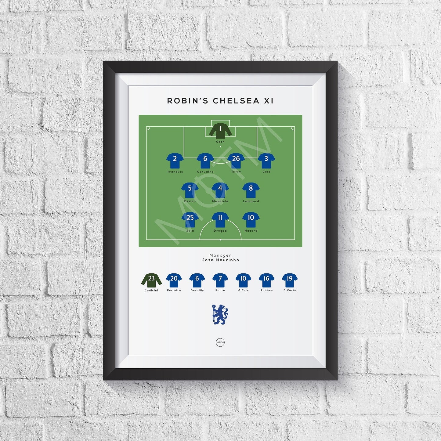Personalised Football Team Print