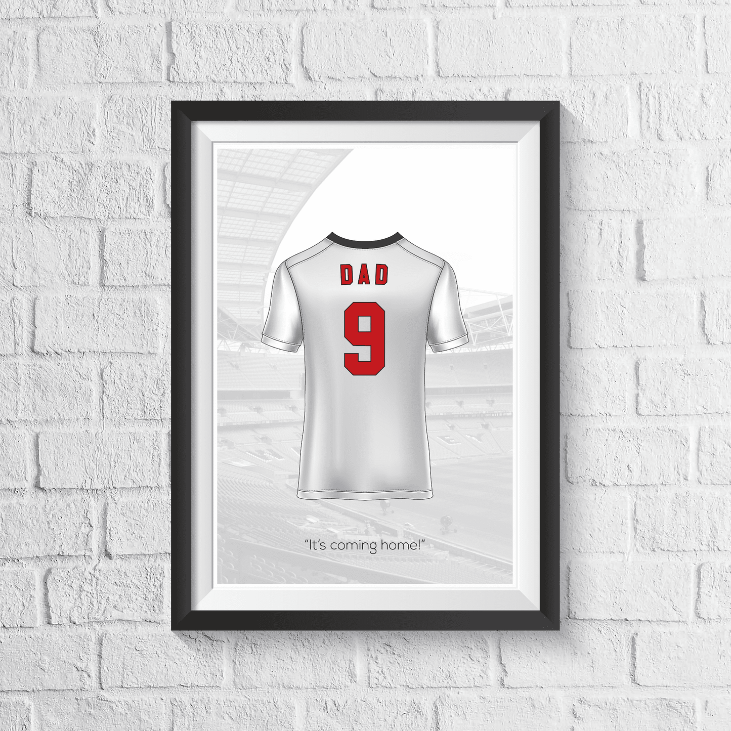 Personalised England Fan Shirt Print