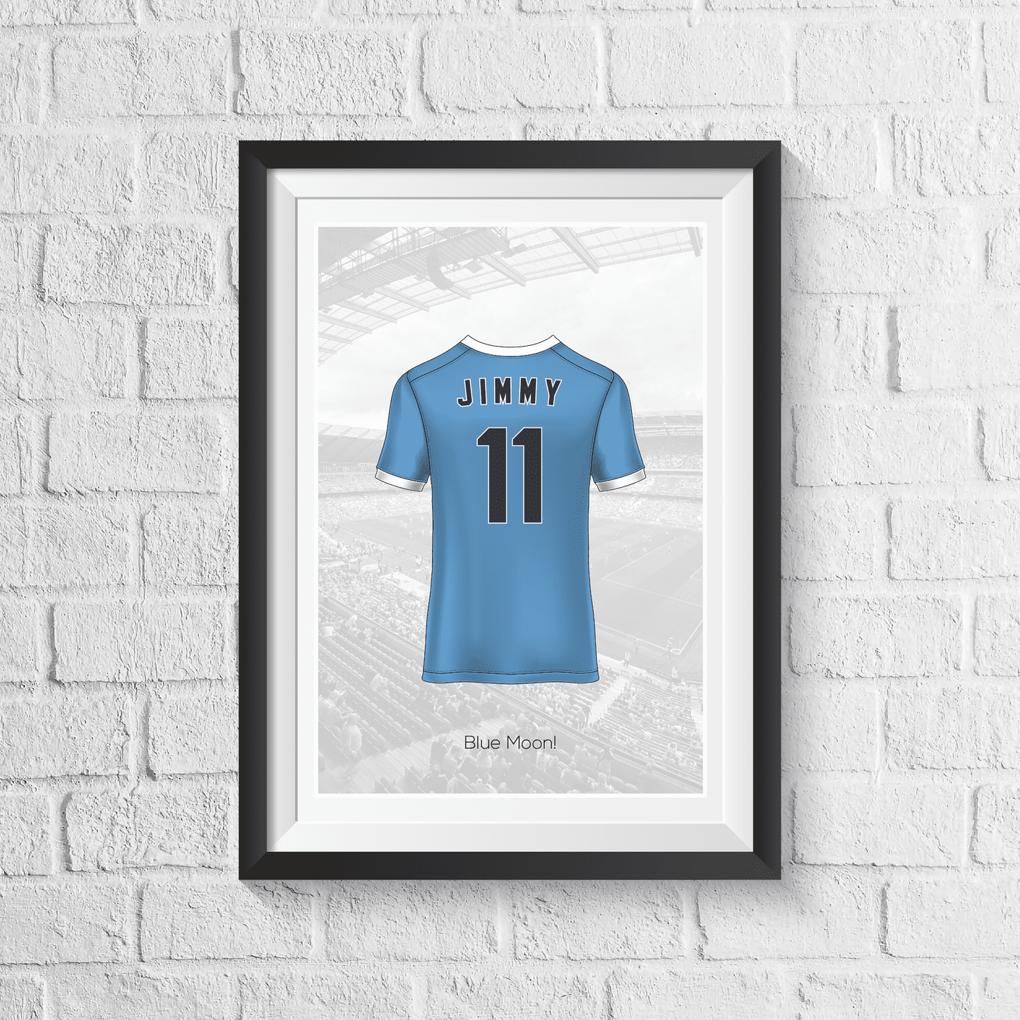 Personalised City Fan Shirt Print