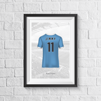 Personalised City Fan Shirt Print