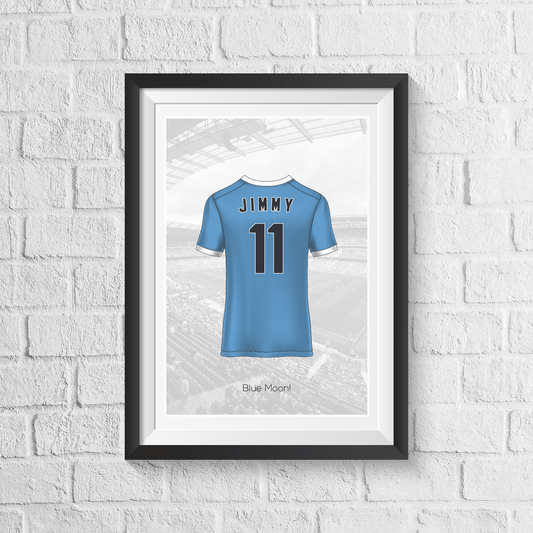 Personalised City Fan Shirt Print