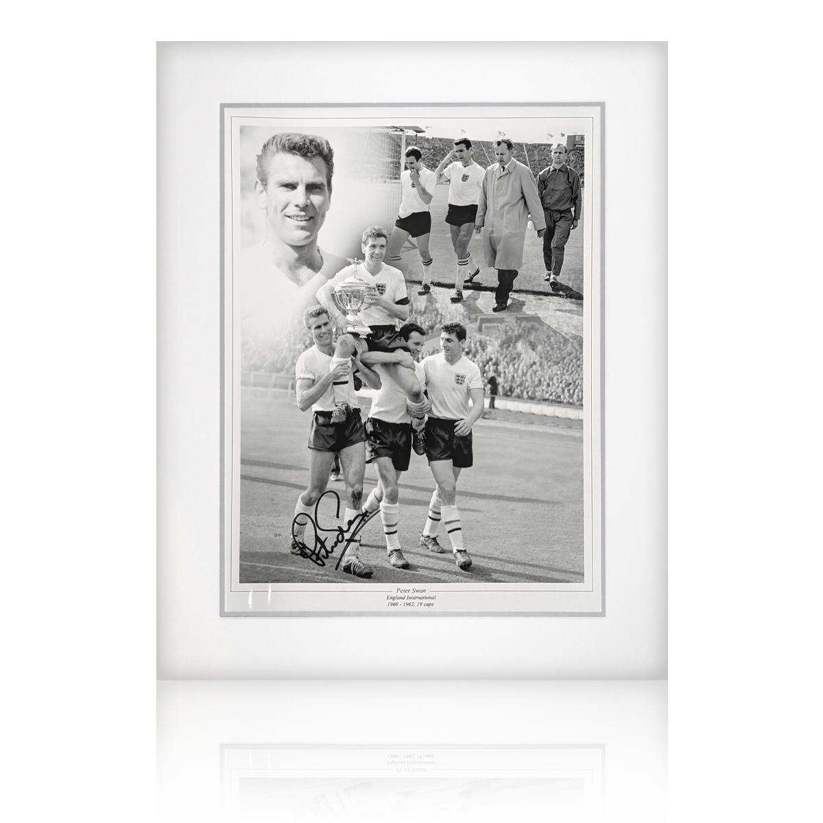 Peter Swan Signed England Mount
