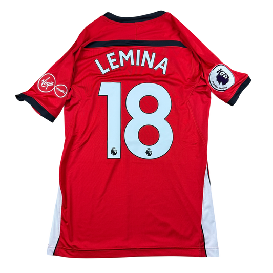 Southampton 2018/2019 Match Issued Home Shirt - Lemina 18