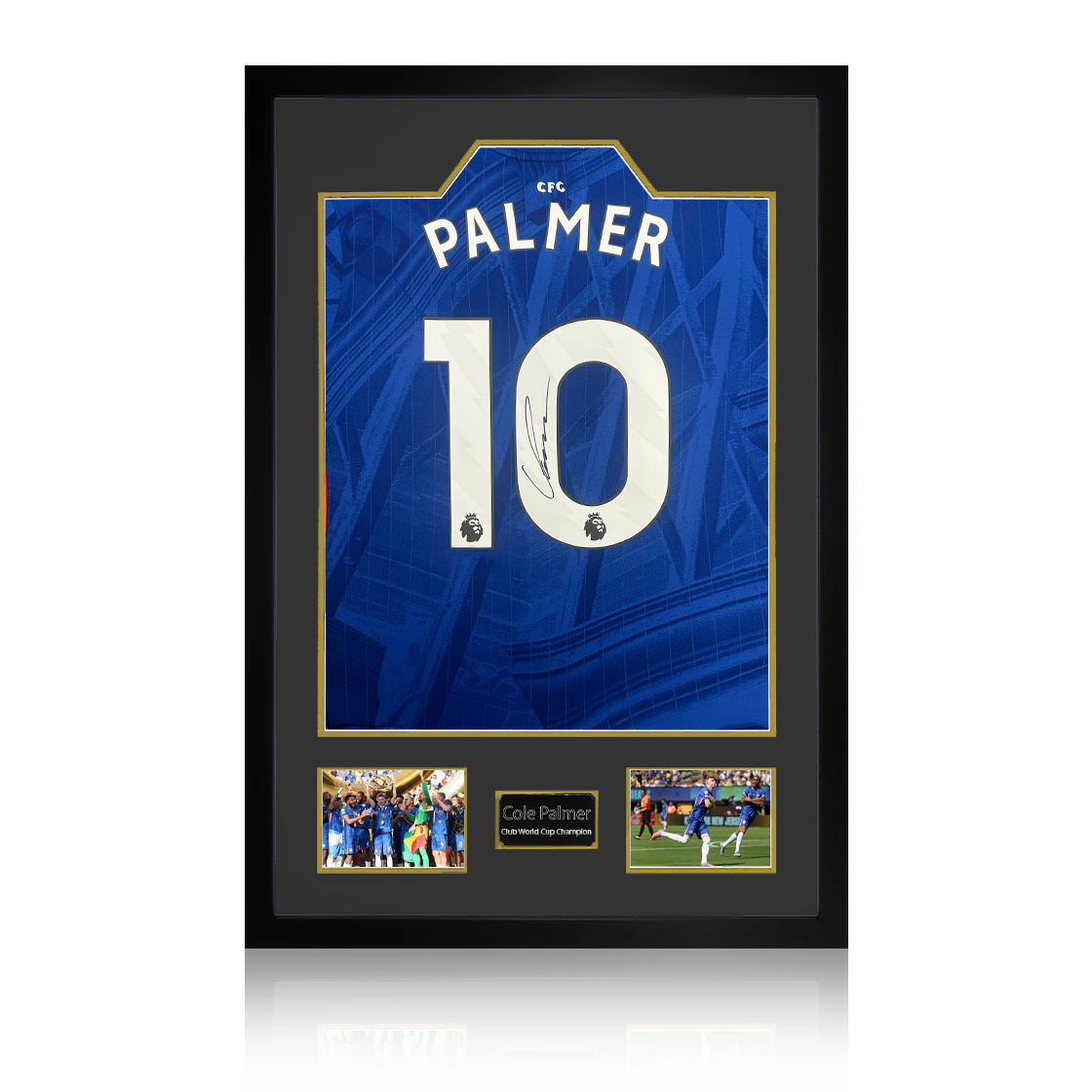 Cole Palmer Signed Chelsea 25/26 Club World Cup Champion Shirt Premium Frame