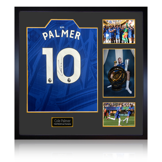 Cole Palmer Signed Chelsea 25/26 Club World Cup Champion Shirt Elite Frame