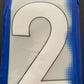 Pack of 10 Player Size White Numbers