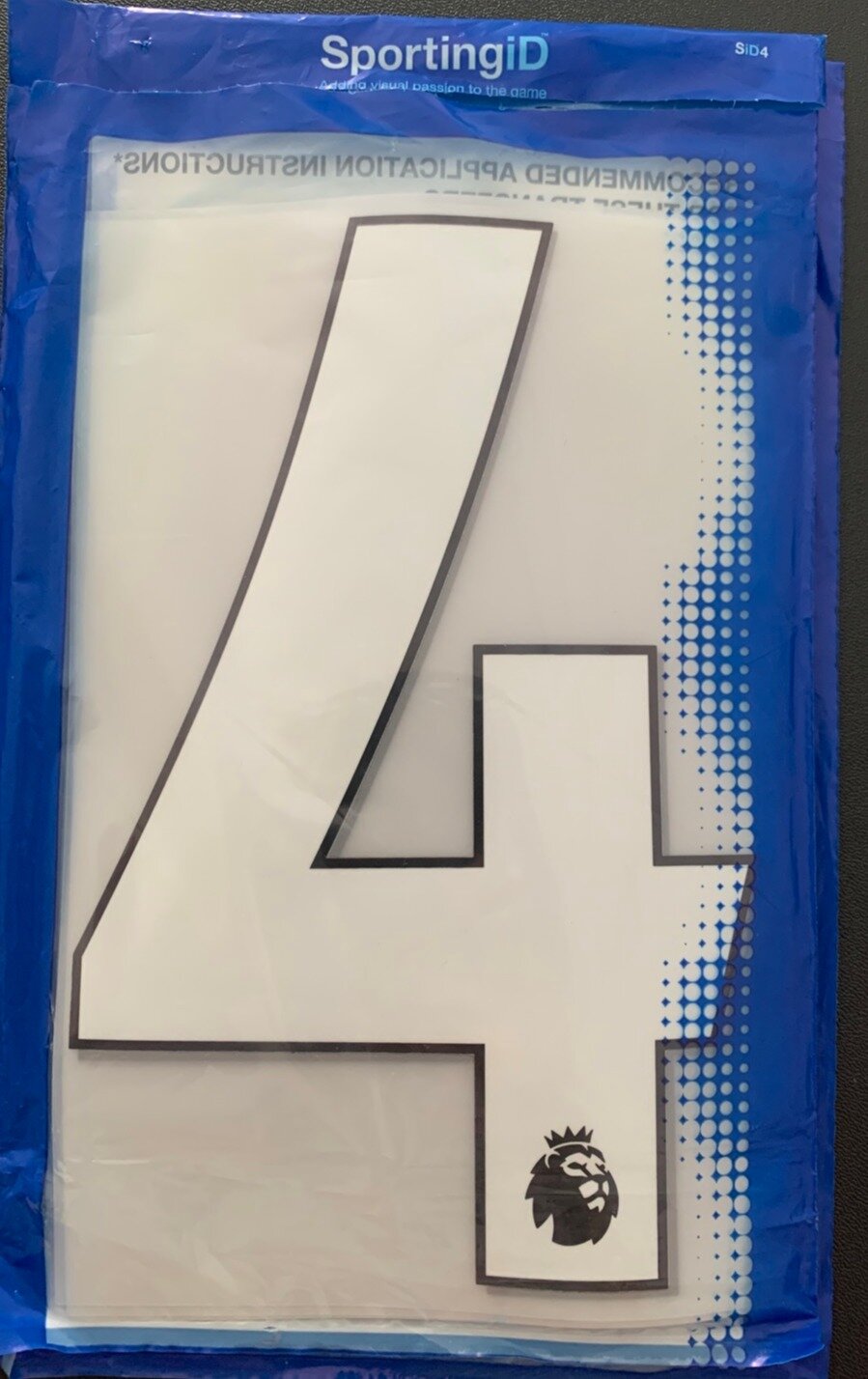 Pack of 10 Player Size White Numbers