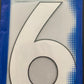 Pack of 10 Player Size White Numbers