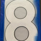Pack of 10 Player Size White Numbers