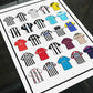 Chorley Retro Shirts Football Print