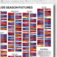 Premier League 2024/25 Season Wall Chart